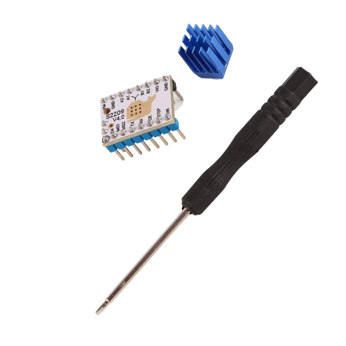Ultra Mute 3D Printer TMC2209 V3.1 Stepper Motor Driver Module with Heatsink, Upgraded Replacement for TMC2208 TMC2130 TMC2100