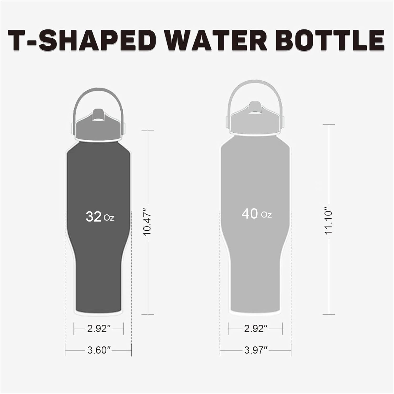 40oz Water Bottles Insulated with Straw,Leak Proof Water Bottles Fit in Car Cup Holder，Mens Water Bottle Stainless
