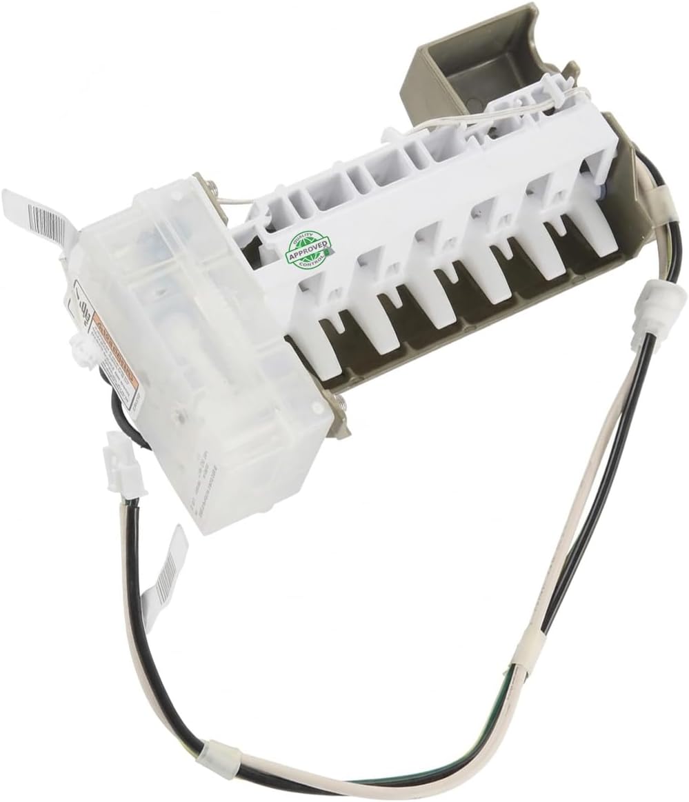 W11554919 W11579560 4979490 CKD658802X compatible with Whirlpool Refrigerator Ice Maker Assembly NON OEM Part fits old number W11554919 W11579560 4979490
