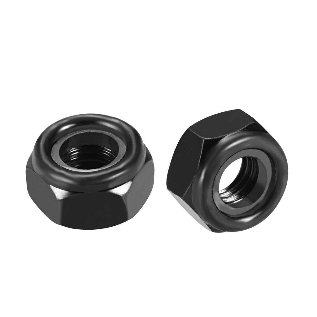 uxcell Hex Lock Nuts - M10 x 1.5mm Nylon Insert Self-Locking Nuts, 10Pcs