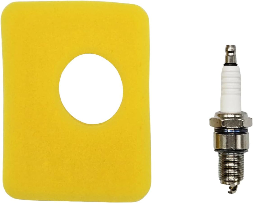 799579 Lawn Mower Air Filter Compatible with B.S 4248, 5434, 799579 Air Cleaner Foam Filter Fits 09P602 09P702 550e-550ex Series 09P000, 08P000 Engine (4Pcs Filter+1Pcs Spark Plug)