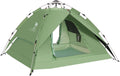 4/6 Person Instant Cabin Tent, Pop Up Windproof Tents for Camping, 60-Second Setup Family Tent with Carry Bag for
