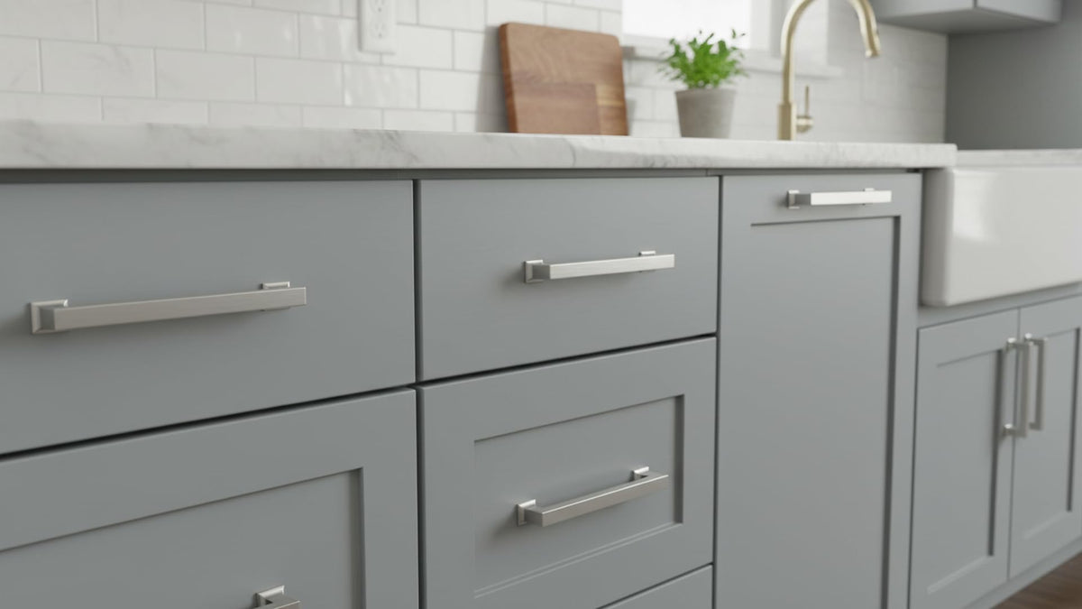 8-3/4" Brushed Satin Nickel Cabinet Pulls 6 Pack, AL3046SN