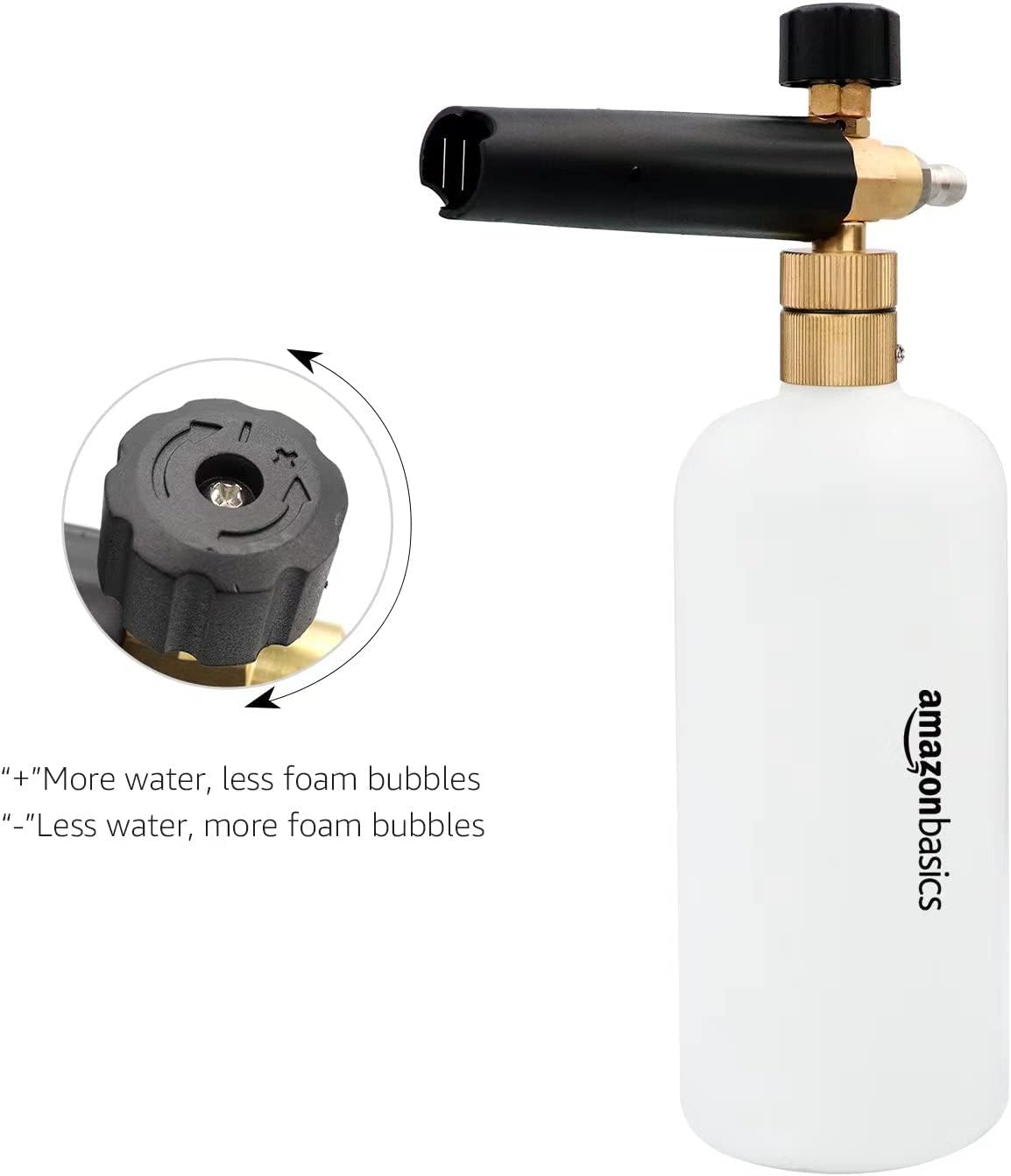 Foam Cannon with 1/4-Inch Quick Connector for Pressure Washer, Snow Foam Lance for Car Washing, Adjustable Nozzle
