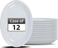 Stoneware Coupe Commercial Grade Dinnerware, Bright White, Oval Platter 11.75" x 8", Case of 12
