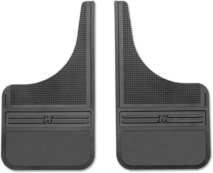 Universal Muddog Mud Flaps | Rubber Front Mud Flaps - 12" w/o Weight - Black (FITS Various Ford, Chevy, Dodge, GMC