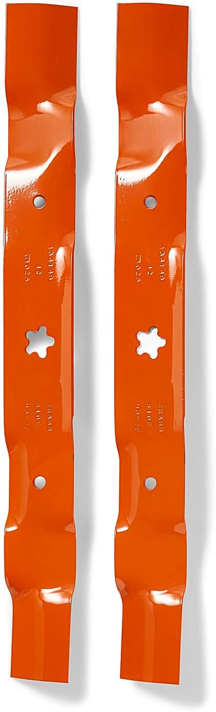 42-Inch Mulching Lawn Mower Blades, Lawn Mower Parts Riding Mowers, Replacement for OEM Part No. 594892701, Orange