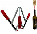Manual Wine Bottle Double Lever Hand Corker Wine Corker with 30 count Wine Corks for Home Brewing