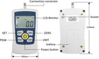 Digital Force Gauge Portable Digital Push Pull Force Gauge Force Test Equipment Dynamometer 1% High Accuracy Am，100N 1