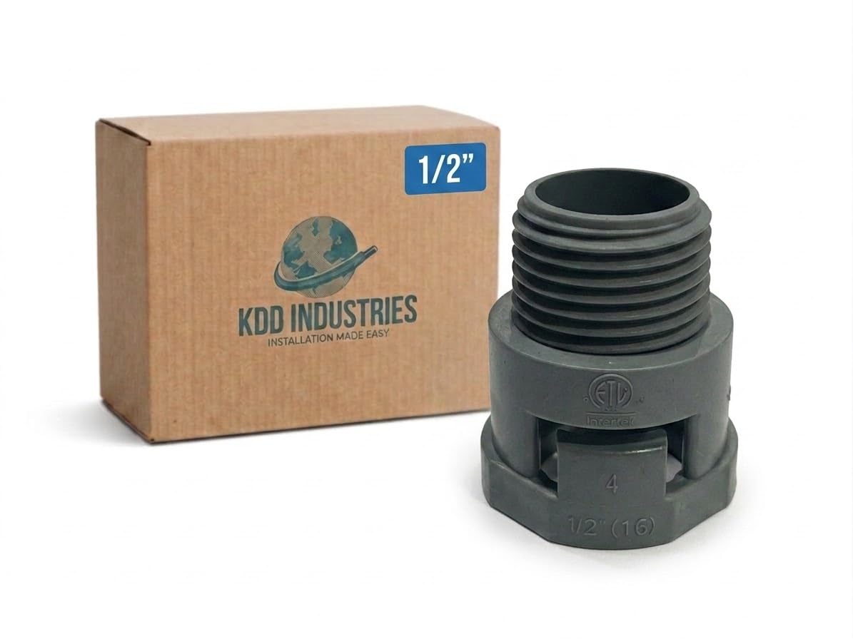 ENT CONNECTORS THREADED ADAPTERS 1/2" 25 pack