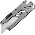 Stainless Steel Keychain Utility Knife, EDC Pocket Retractable Box Cutter