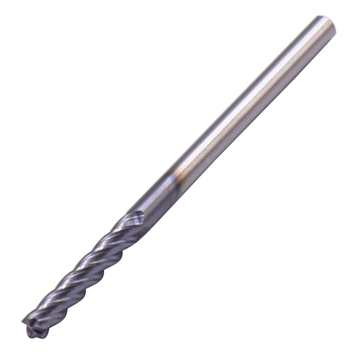 BestParts 5Pcs 1/8" 4 Flute Solid Carbide Long Square End Mill AlTiN Coated