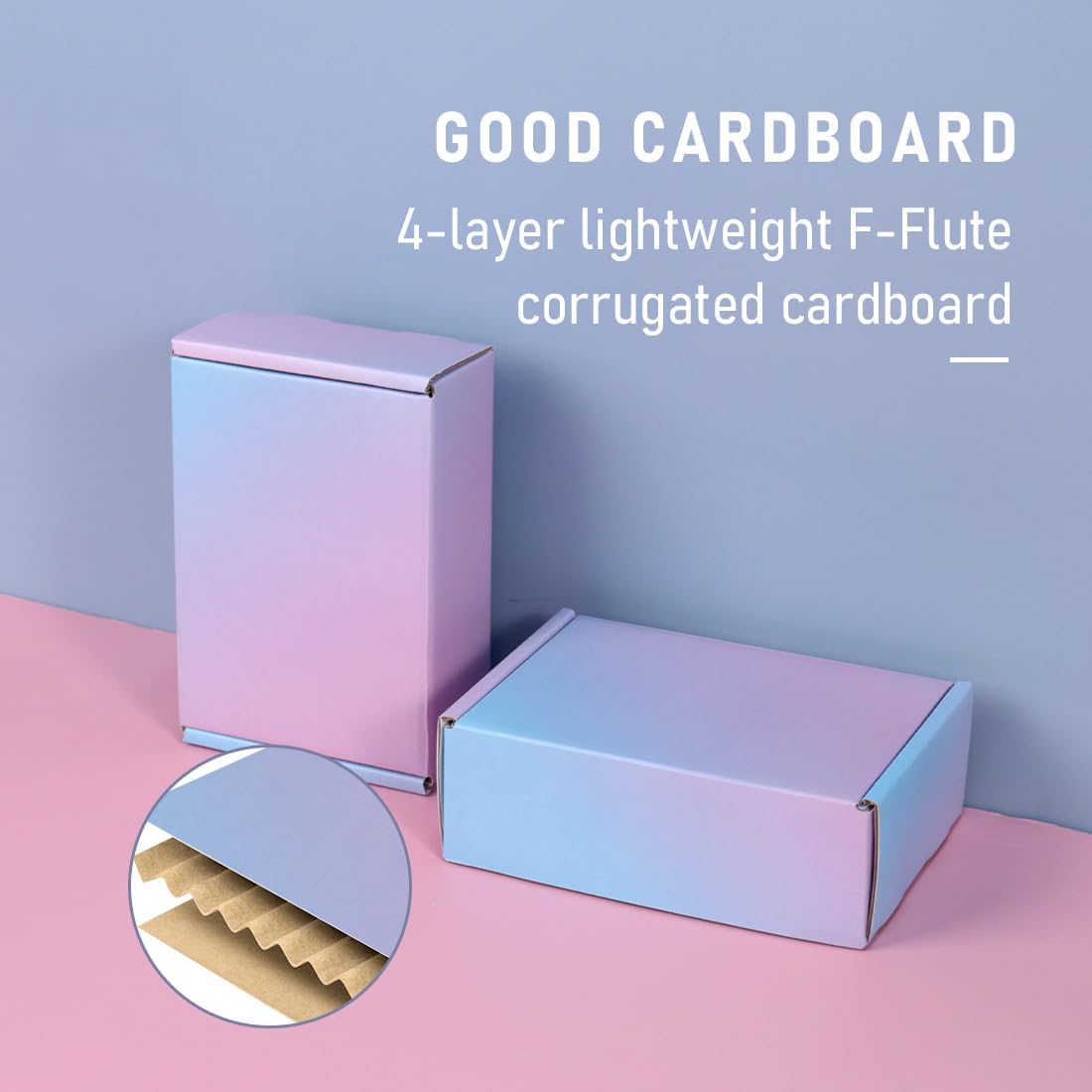 6x4x2 Inch Small Shipping Boxes for Small Business, 30 Pack Purple Mailing Boxes Corrugated Cardboard Mailer Gift
