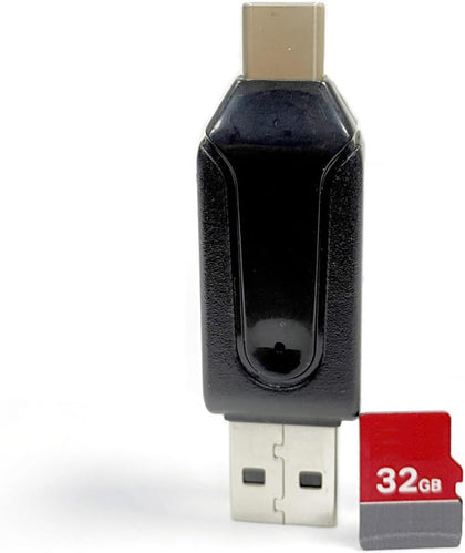 NanoVNA USB C & USB 3.0 OTG Card Reader and 2-in-1 Memory Card Reader with Dual Connectors Compatible with NanoVNA H