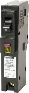 Square D by Schneider Electric 🏆4-Pack Premium HOM120PDFC Homeline Plug-On Neutral 20 Amp Single-Pole Dual Function (CAFCI and GFCI) Circuit Breaker