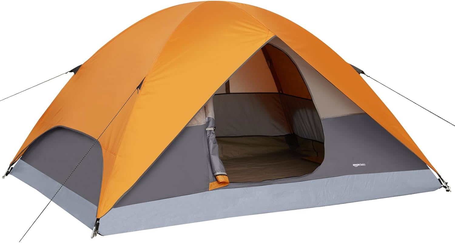 Camping Tent, 3-Season Dome Design with Rainfly