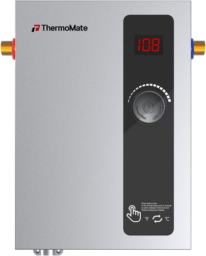 Tankless Water Heater Electric, 11kW 240 Volt On Demand Instant Hot Water Heater for Point of Use, Self-Modulating