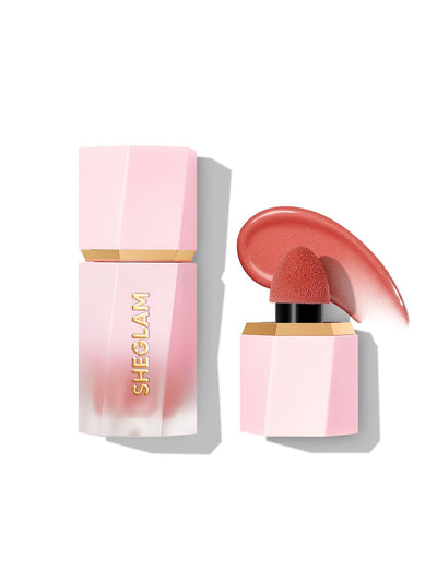 Color Bloom Dayglow Liquid Blush Makeup for Cheeks Shimmer Finish - Devoted