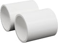 10Pcs 1Inch White PVC Pipe Couplings