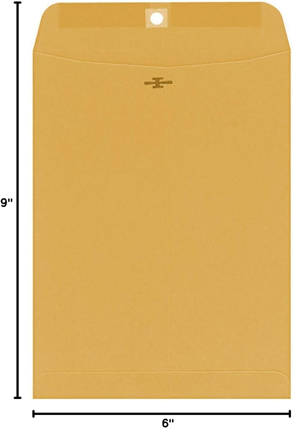 Clasp-Gummed Catalog Envelopes, 6" x 9", Brown Kraft, 100/Box (CO955)