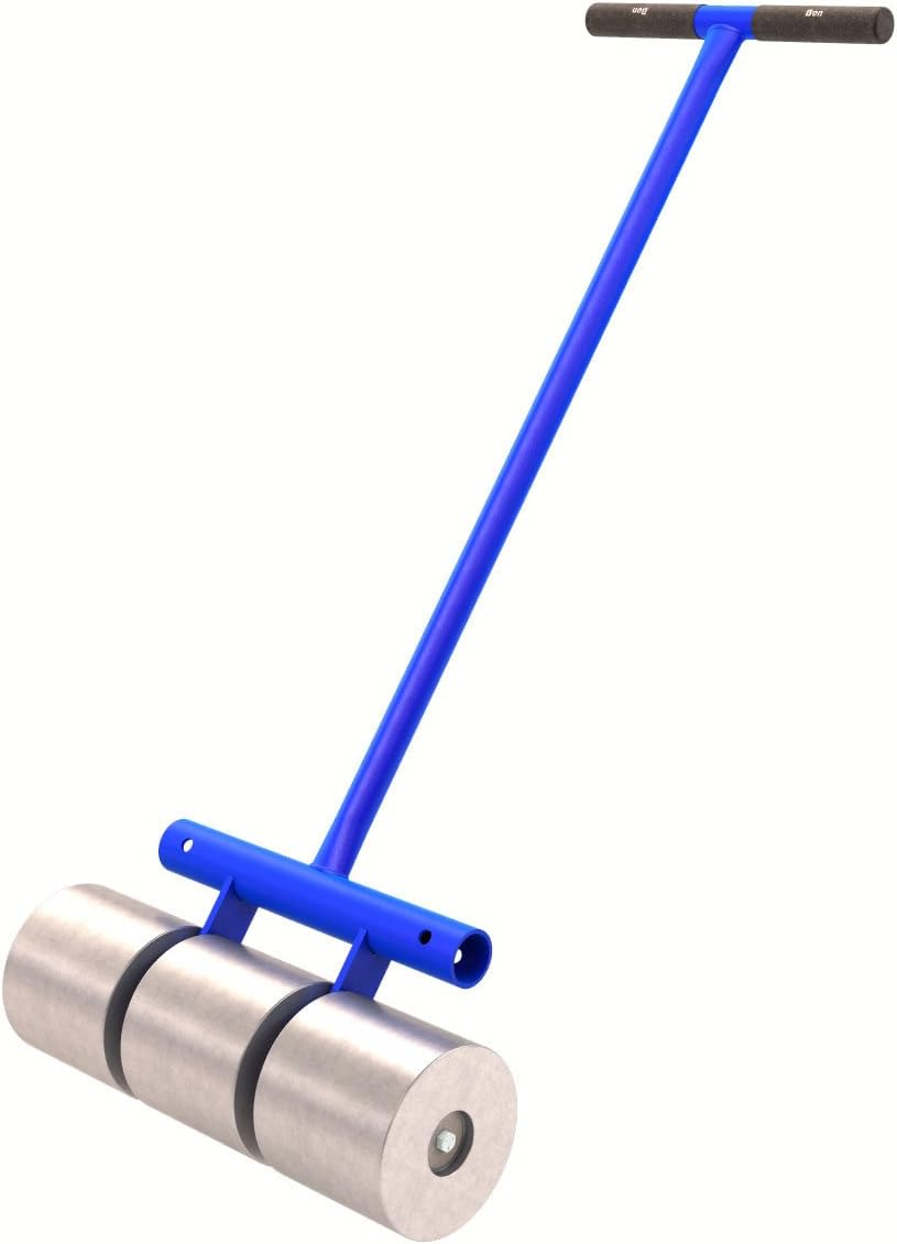 14-556 Linoleum Roller 100 LB Solid Steel Flooring Roller with Floating Axle Rollers Rust Resistant Frame