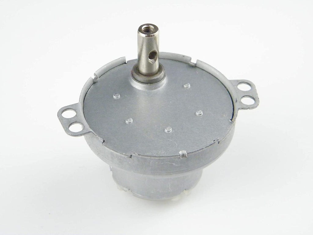 CHANCS DC Gear Motor Electric Motor JS-50 12V DC 8RPM CW/CCW Horizontal Hole Shaft for Fan Motor