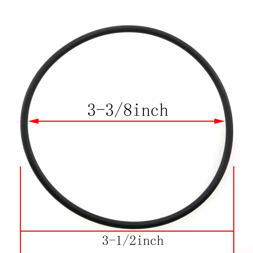 3pcs O-Ring for Water Filter Housings, Diameter 3.5inch O.D. Black O-Ring