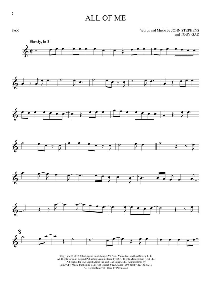 First 50 Songs You Should Play on the Sax | Beginner-Friendly Saxophone Songbook with Pop, Jazz & Movie Hits |