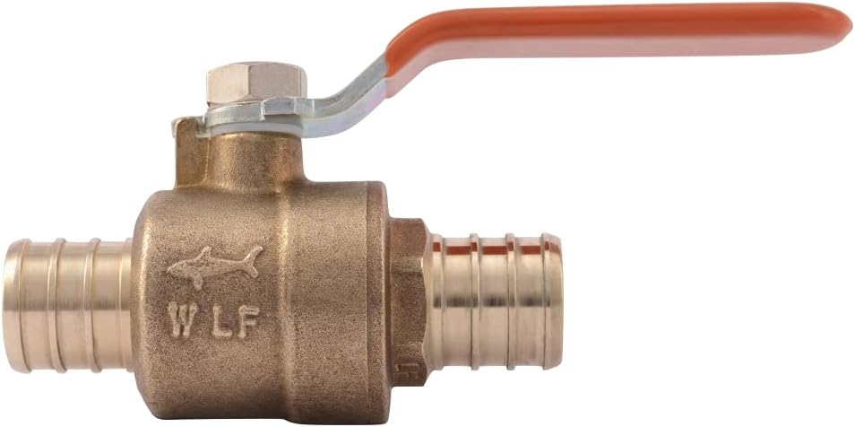 Sharkbite 22462LFA Brass Crimp Ball Valve, 3/4 Inch x 3/4 Inch
