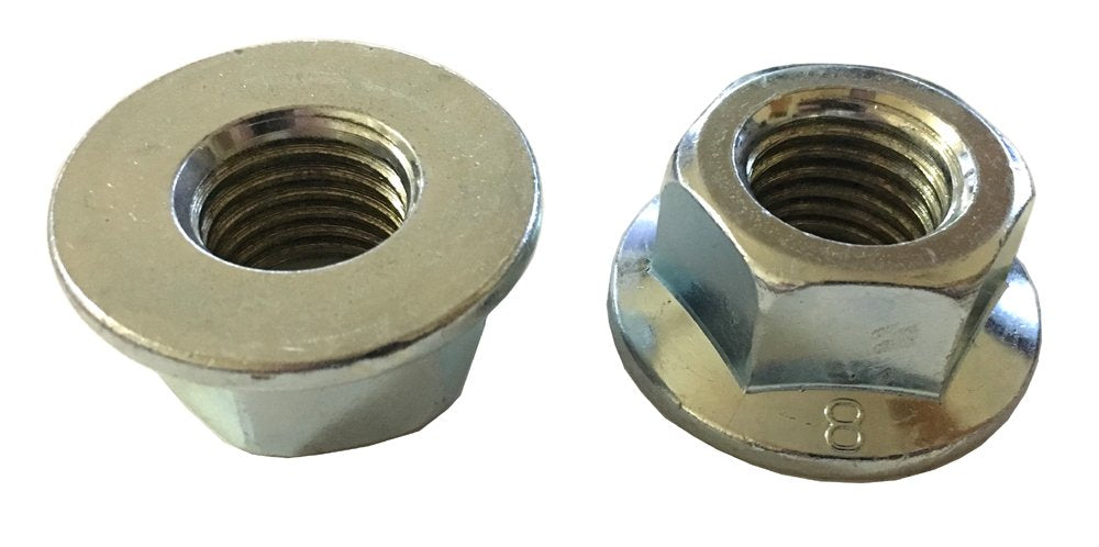 2 M20-2.5 Hexagon Flange Nut - Non-Serrated Class 8 Zinc. DIN 6923 / ISO 4161