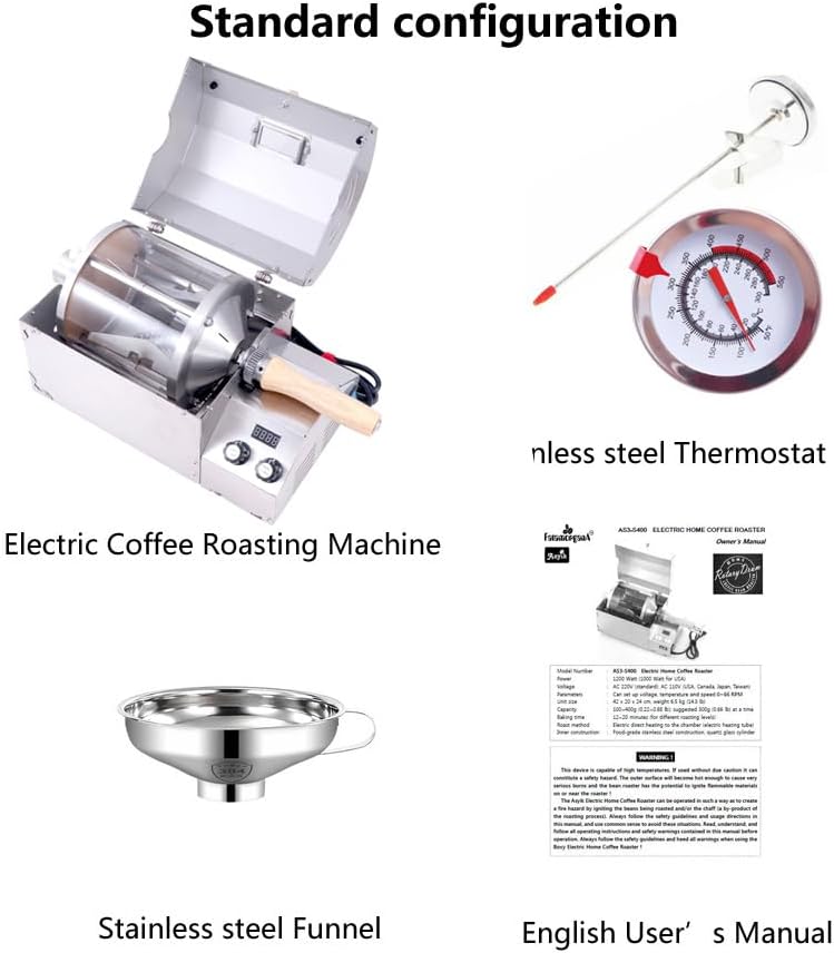 450g direct fired heating nut roaster barista coffee roaster machine home Roasting Machine electric coffee bean
