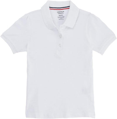 Girls' Short Sleeve Stretch Pique Polo Shirt