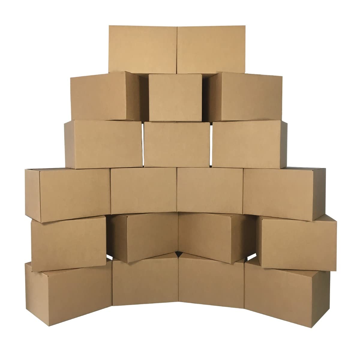 UBMOVE Medium Moving Boxes 18"L x 14"W x 12"H 20-Pack Corrugated Cardboard Box for Shipping, Mailing, Packing