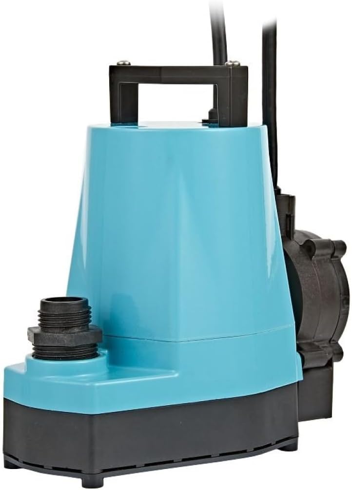Little Giant 1/6 HP Automatic Aluminum Submersible Utility Pump, Blue