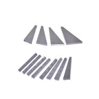 ALL-CARB 12Pcs Angle Block Set Machinist Tool, Angle Gauge Block 1/4°- 30°