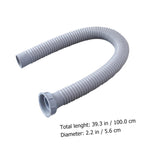 Angoily Flexible Drain Pipe 1m Extension for Washing Machine Bendable Drain Hose Replacement for Kitchen Sink Bath Sink