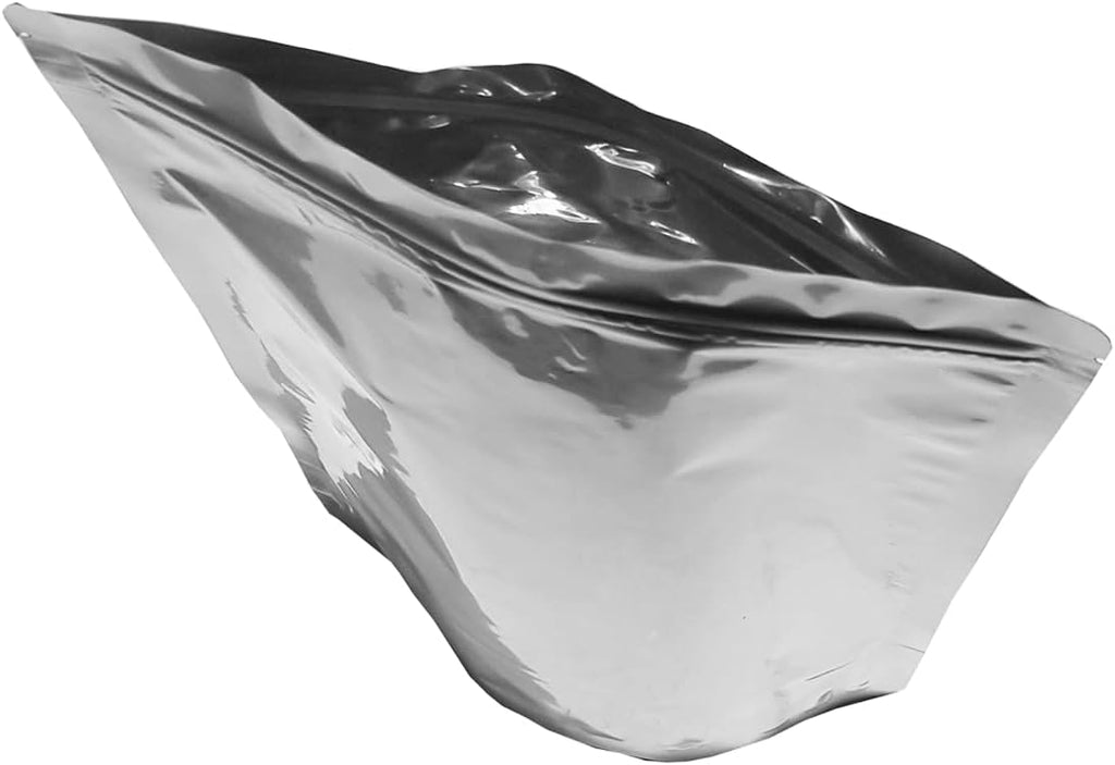: 2-Quart 8" x 12" x 4" Seal-Top Stand-Up Mylar Bags - Long-Term Food Storage - 7 Mil Thick - Resealable - Heat