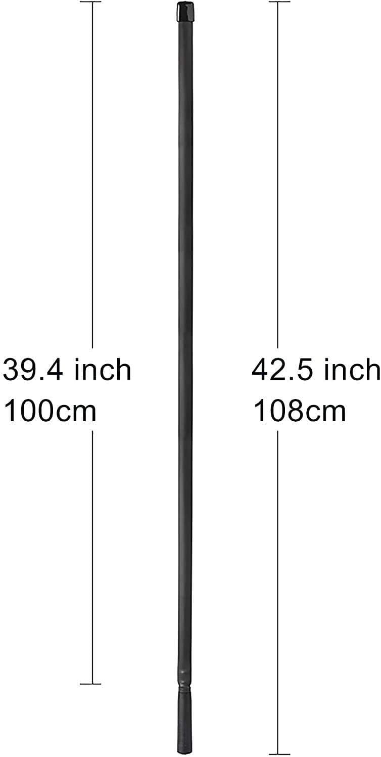 VHF UHF 136-520MHz 42.5 inch Foldable CS Tactical Ham Radio Antenna | SMA Female Dual Band Antenna with 3 feet