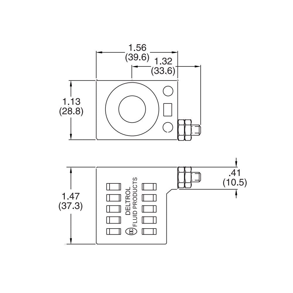 Deltrol 10226-33 10VDC Solenoid Coil 25W Hydraulic Power Unit Lift Dump