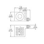 Deltrol 10226-33 10VDC Solenoid Coil 25W Hydraulic Power Unit Lift Dump