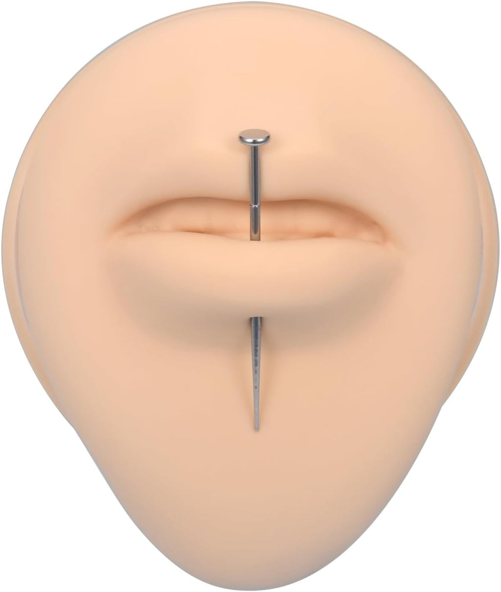 Piercing Kit With Disposable 12G 14G 16G 18G Needles, Clamps, Taper for Belly Button, Nose, Septum, Nipple, Tongue
