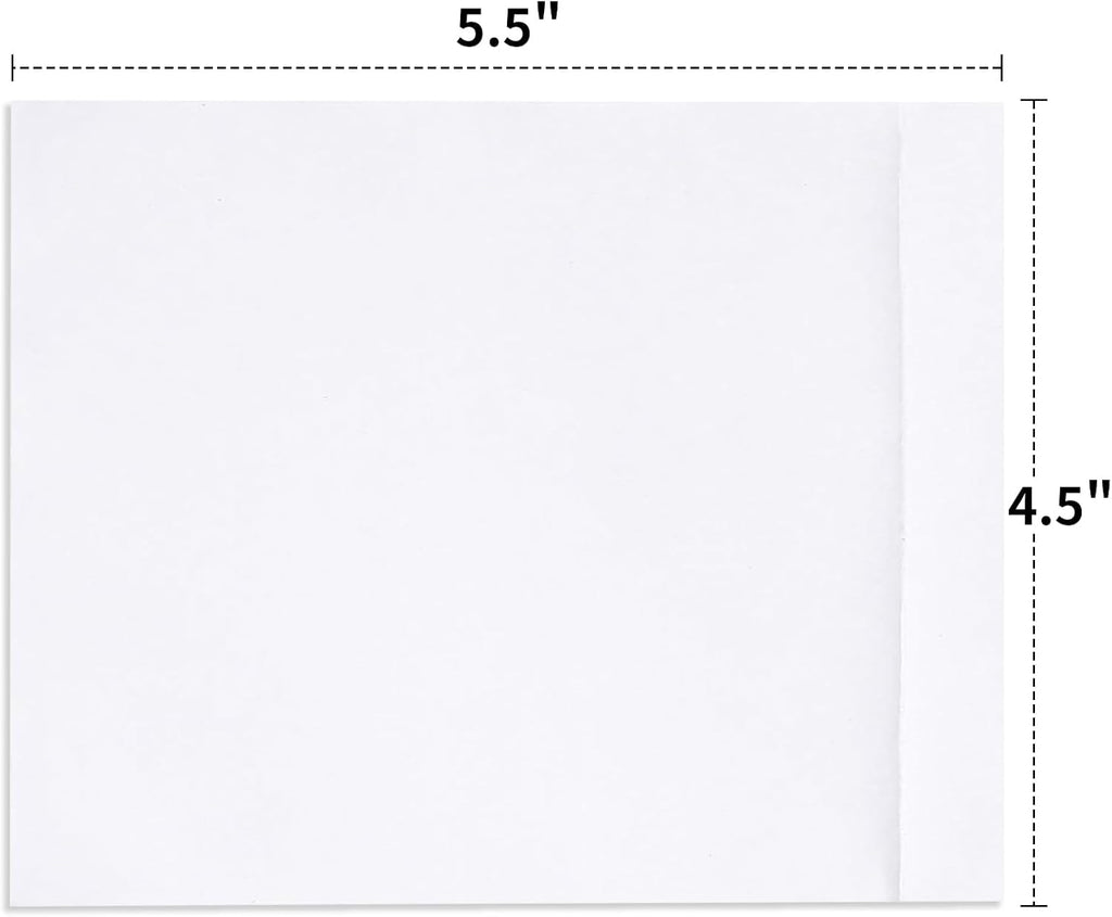 4.5'' X 5.5'' Packing List Envelopes Clear Self-Adhesive Top Loading Mailing Packing List Pouches Shipping Label