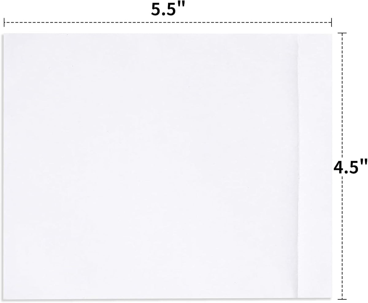 4.5'' X 5.5'' Packing List Envelopes Clear Self-Adhesive Top Loading Mailing Packing List Pouches Shipping Label