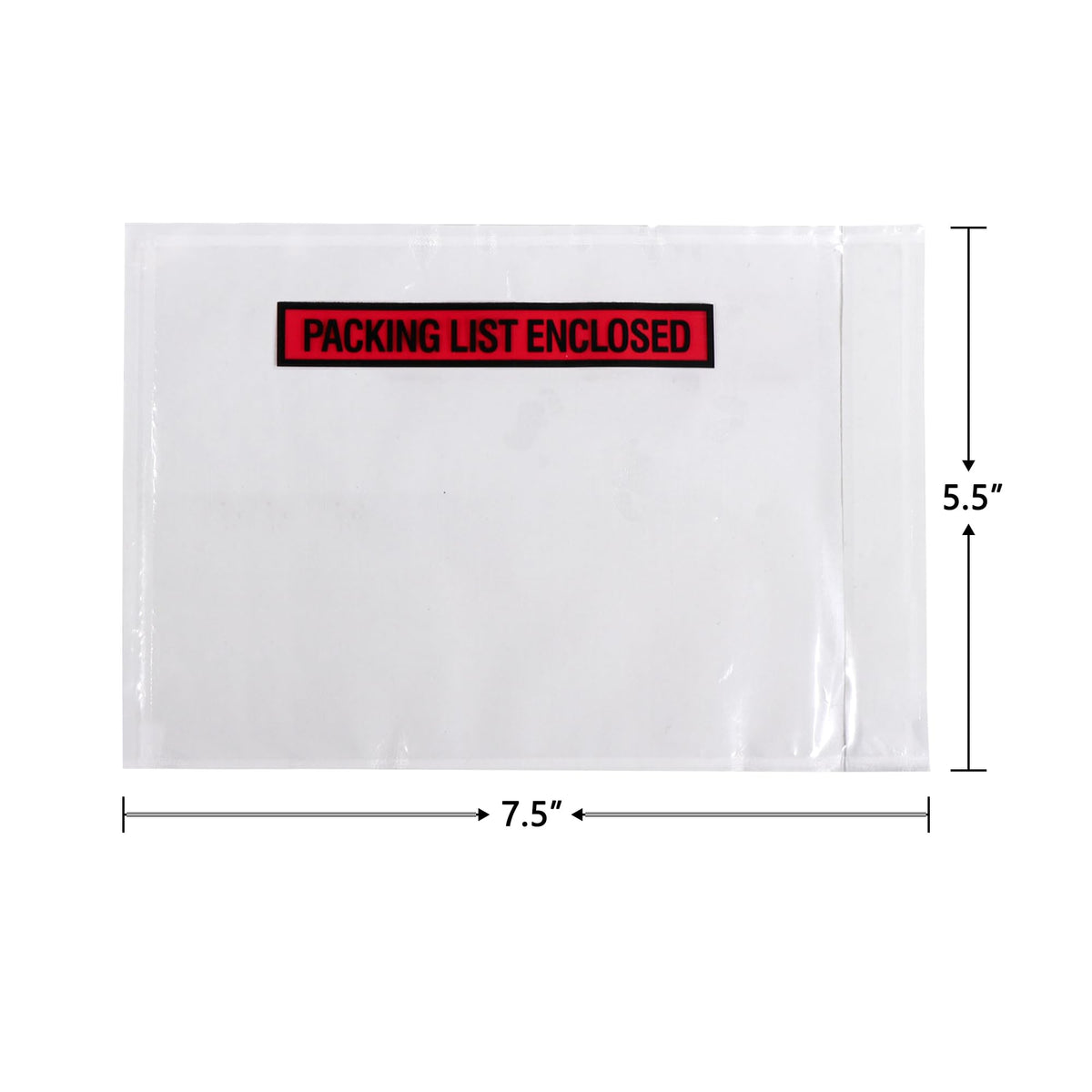 200 Pack 7.5"x5.5" Packing List Enclosed Envelopes with Adhesive