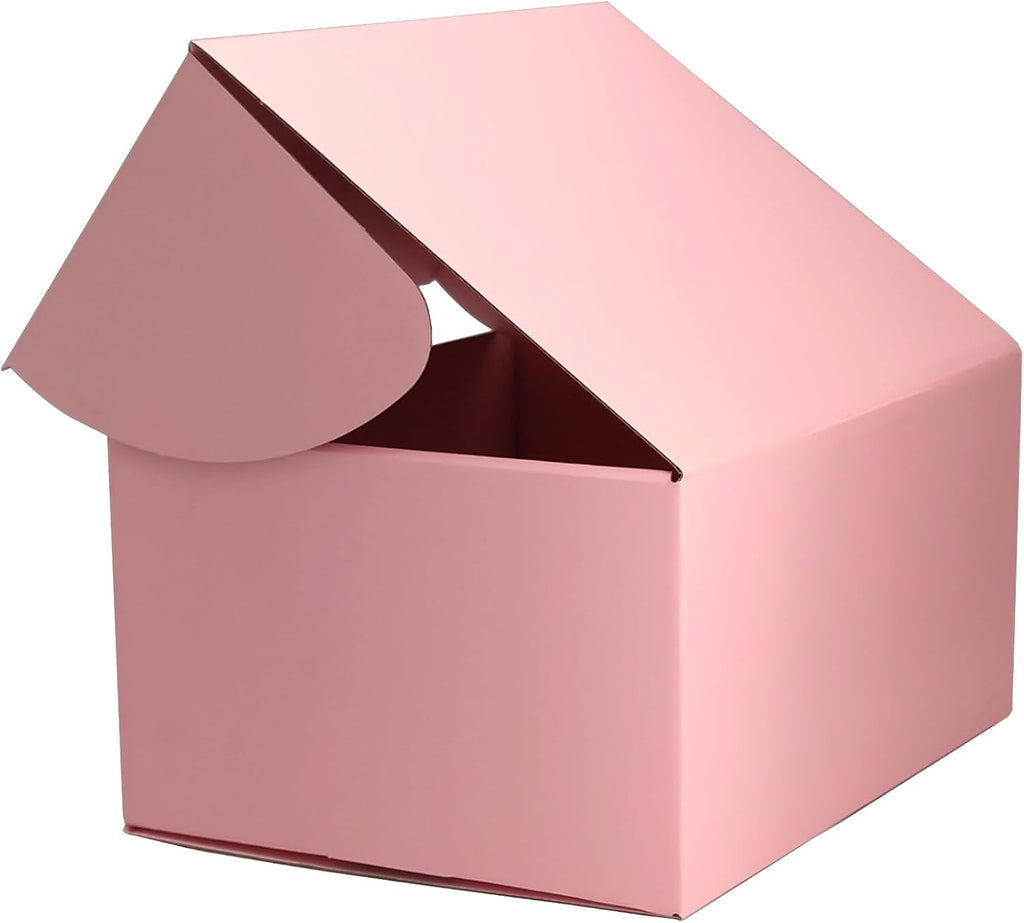 12x8x6 Shipping Boxes Pink Mailer Corrugated Cardboard Box Set of 15