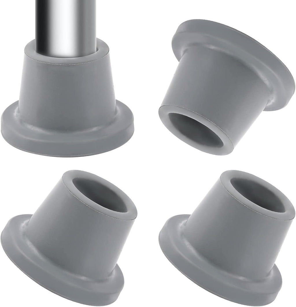Heavy Duty Shower Chair Leg Caps 4 Pack - Replacement Rubber Feet for Bath Seat, Stools - Non Slip Tips With Suction