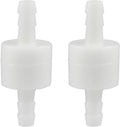 Litoexpe 2 Pcs 1/4" One Way Inline Check Valve