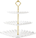 Plastic Dessert Cupcake Stand, 3 Tier Cupcake Tower Holder, White