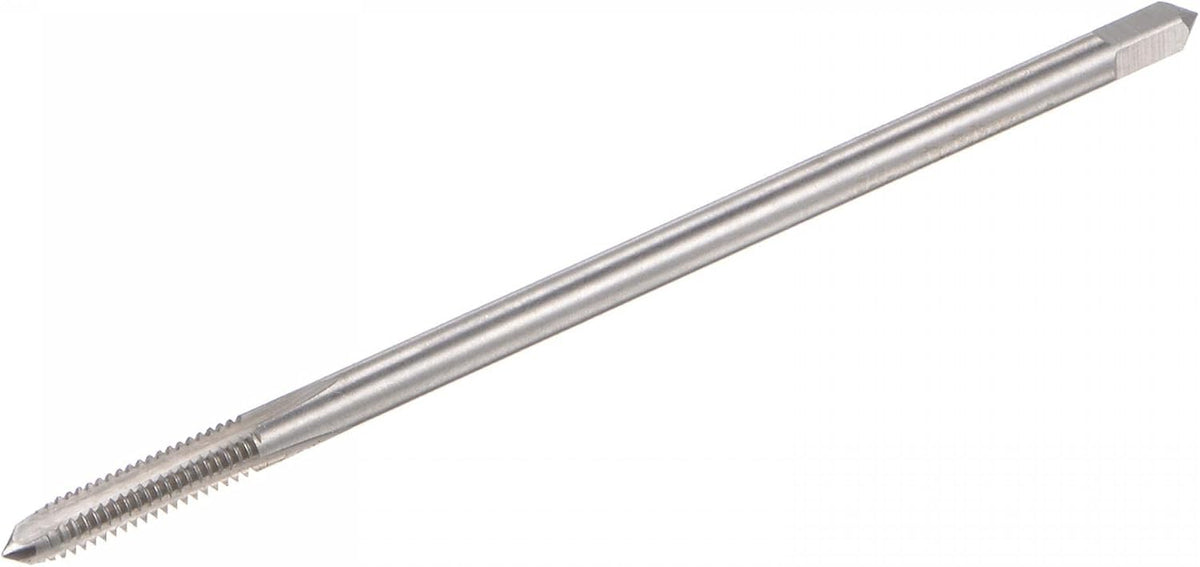 uxcell Thread Milling Taps, #8-32 UNC High Speed Steel (HSS) 3 Straight Flutes Machine Screw Thread Threading Tap, 4" Length (Extra Long)