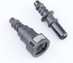 AC PERFORMANCE Fuel Quick Release Connector Female 1/2" Tube to Male 1/2" Barb with Male Quick Connector
